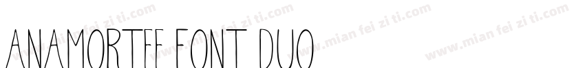 Anamortee Font Duo字体转换